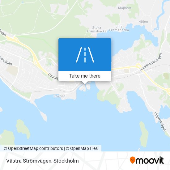 Västra Strömvägen map