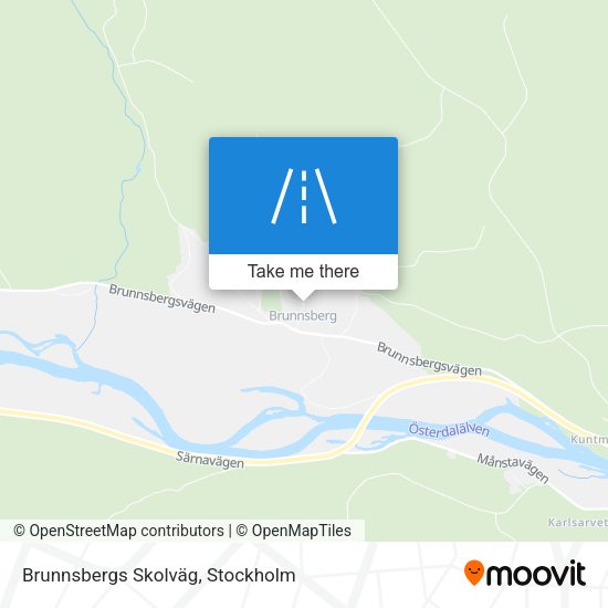 Brunnsbergs Skolväg map