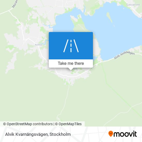 Alvik Kvarnängsvägen map