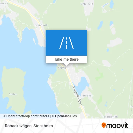 Röbacksvägen map