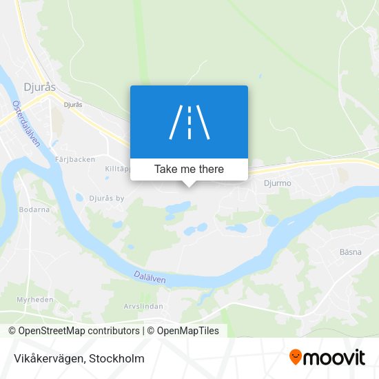 Vikåkervägen map