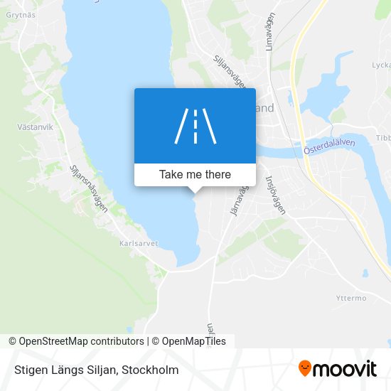 Stigen Längs Siljan map