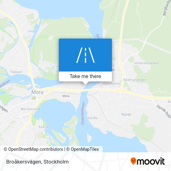 Broåkersvägen map