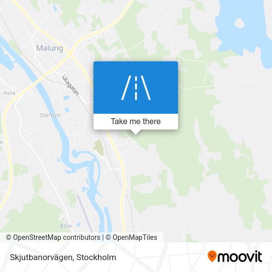Skjutbanorvägen map