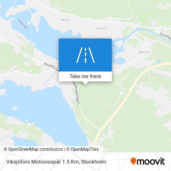 Viksjöfors Motionsspår 1.5 Km map