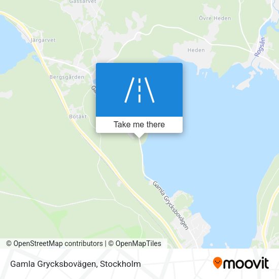 Gamla Grycksbovägen map