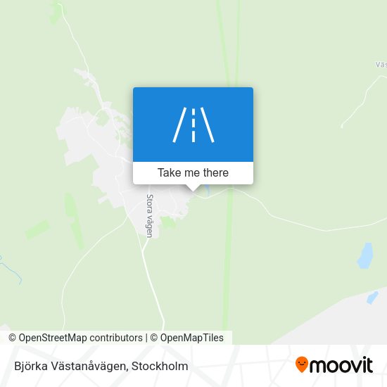 Björka Västanåvägen map
