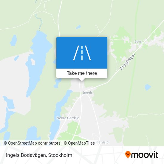 Ingels Bodavägen map