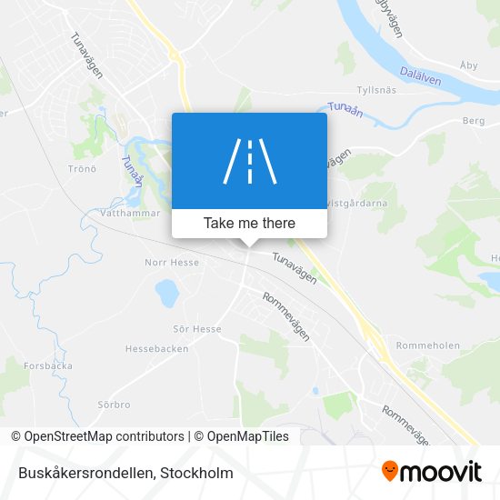 Buskåkersrondellen map
