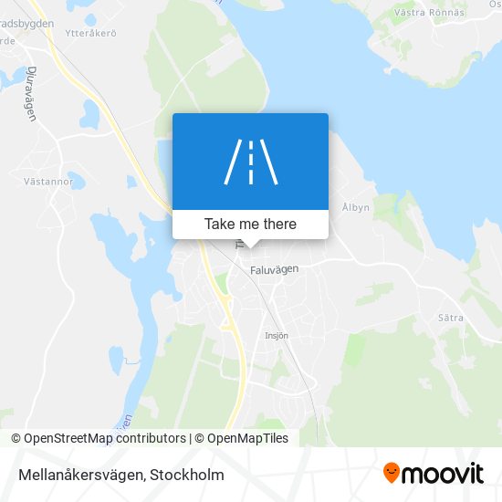 Mellanåkersvägen map