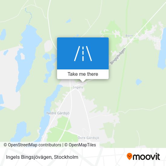 Ingels Bingsjövägen map