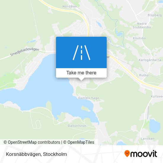 Korsnäbbvägen map