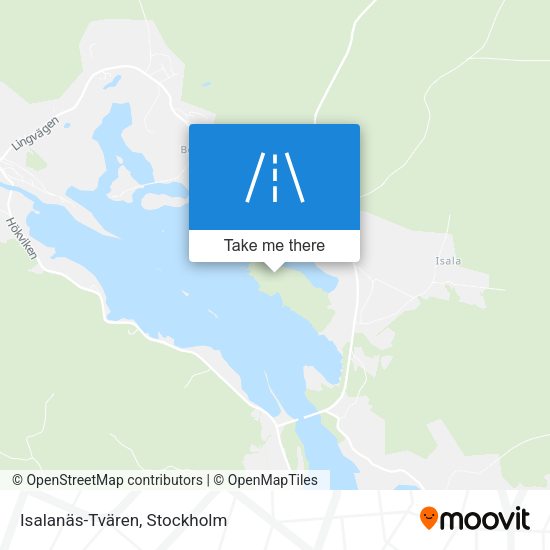 Isalanäs-Tvären map