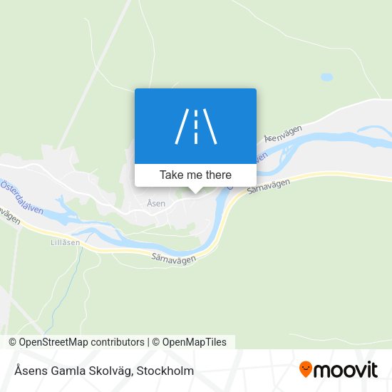 Åsens Gamla Skolväg map