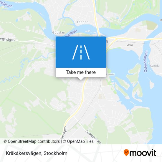 Kråkåkersvägen map