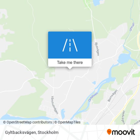 Gyltbacksvägen map