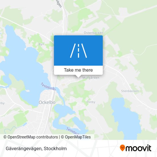 Gäverängevägen map