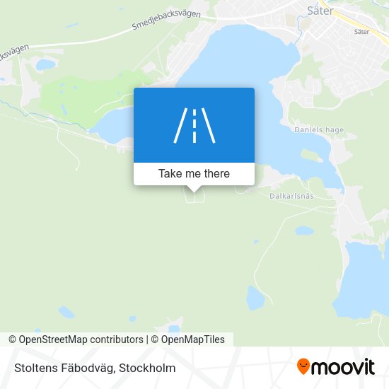 Stoltens Fäbodväg map