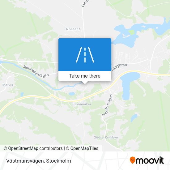 Västmansvägen map