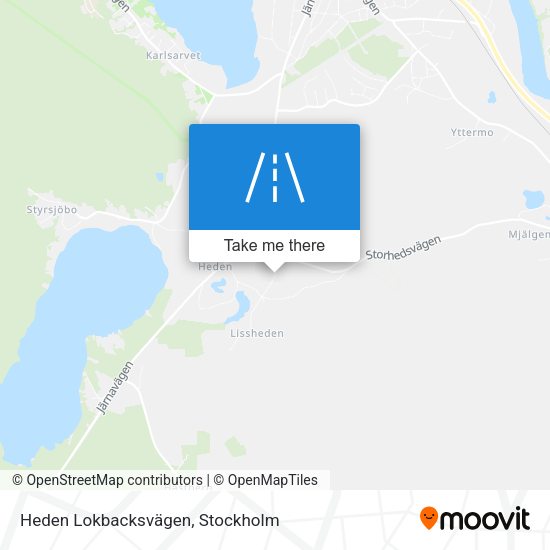 Heden Lokbacksvägen map