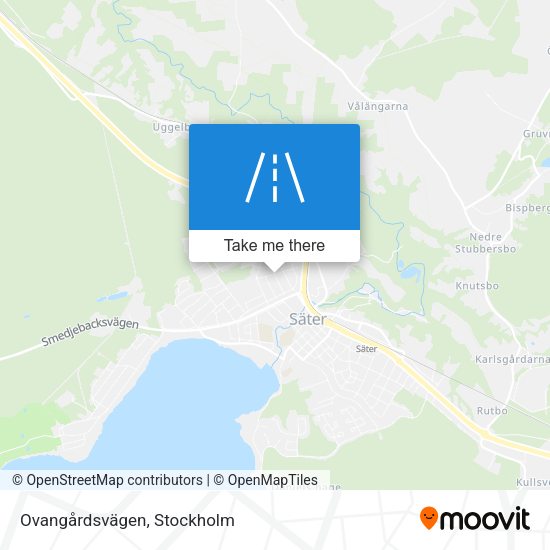 Ovangårdsvägen map
