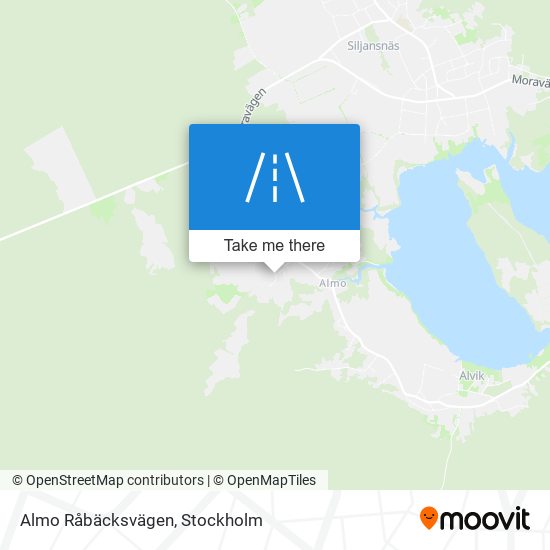 Almo Råbäcksvägen map