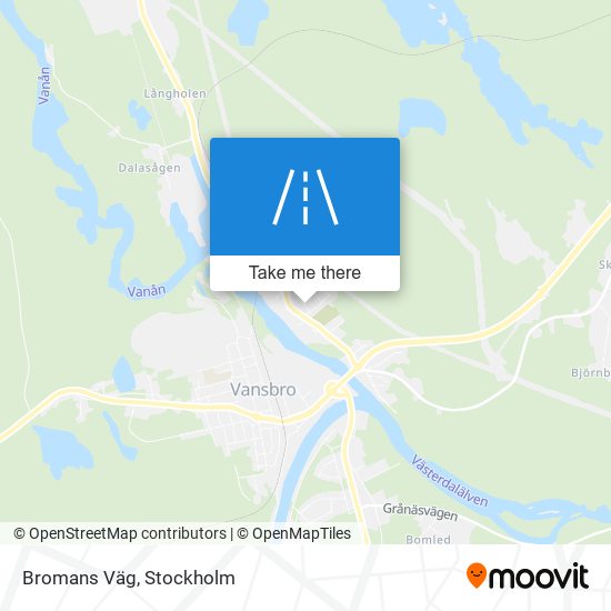 Bromans Väg map