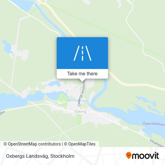 Oxbergs Landsväg map