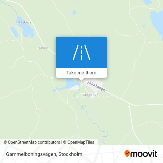 Gammelboningsvägen map