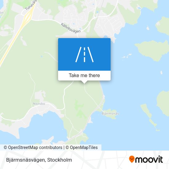 Bjärmsnäsvägen map