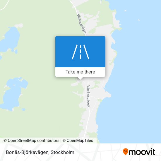 Bonäs-Björkavägen map