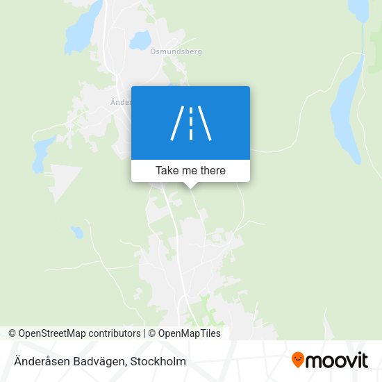 Änderåsen Badvägen map
