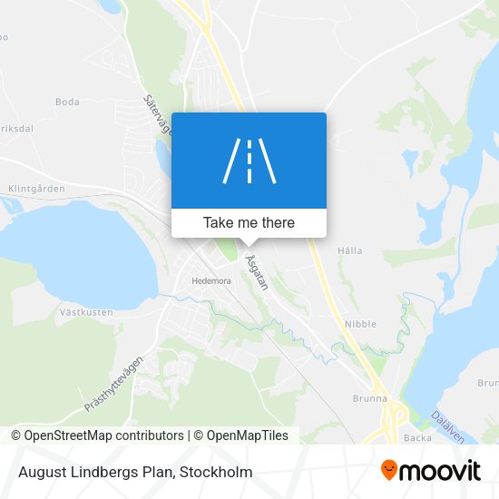 August Lindbergs Plan map