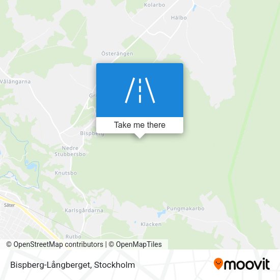 Bispberg-Långberget map