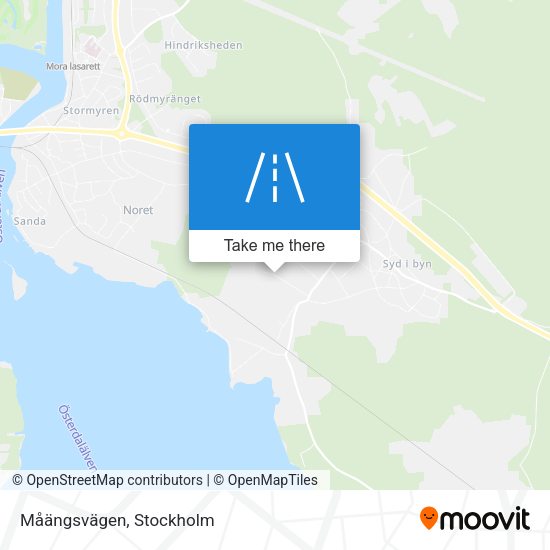Måängsvägen map
