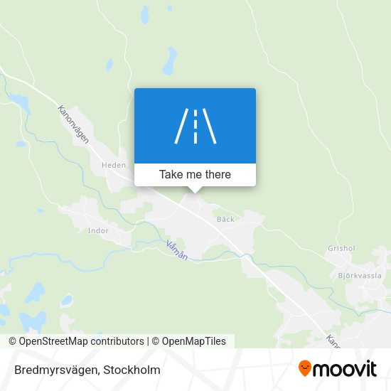 Bredmyrsvägen map