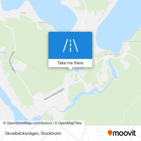 Skvalbäcksvägen map