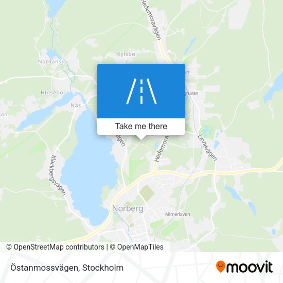 Östanmossvägen map