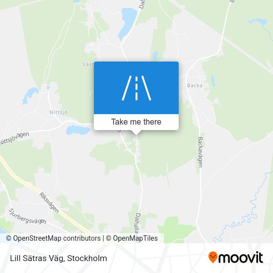 Lill Sätras Väg map