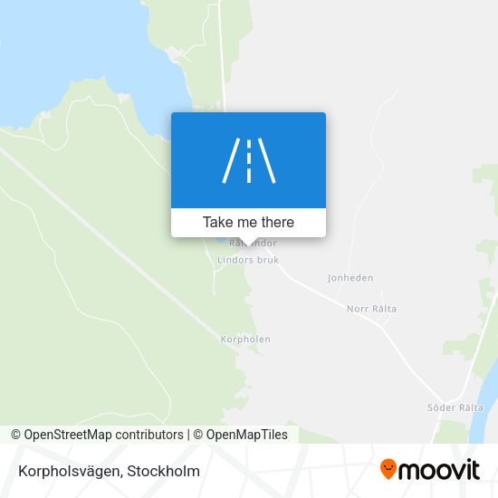 Korpholsvägen map