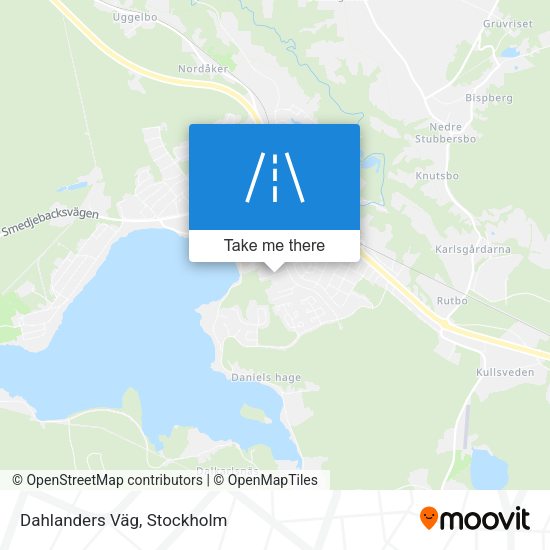 Dahlanders Väg map