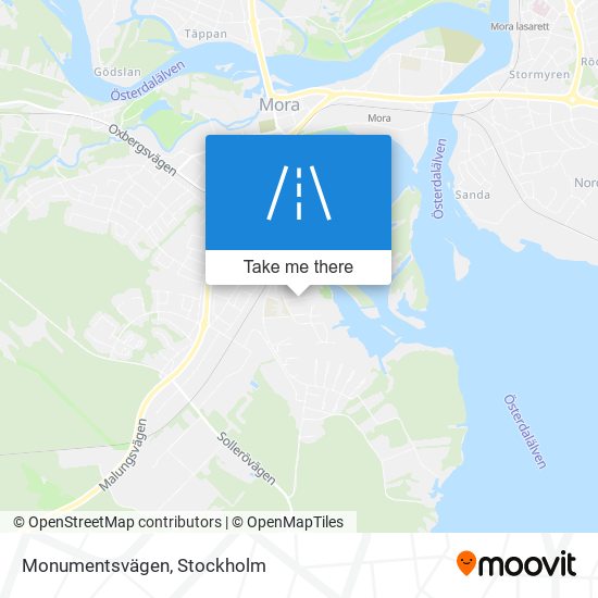 Monumentsvägen map