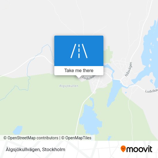 Älgsjökullvägen map