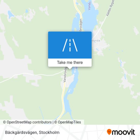 Bäckgärdsvägen map