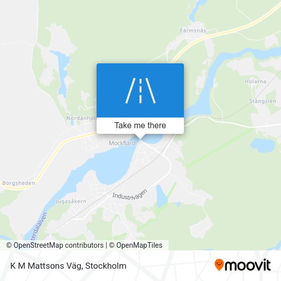K M Mattsons Väg map