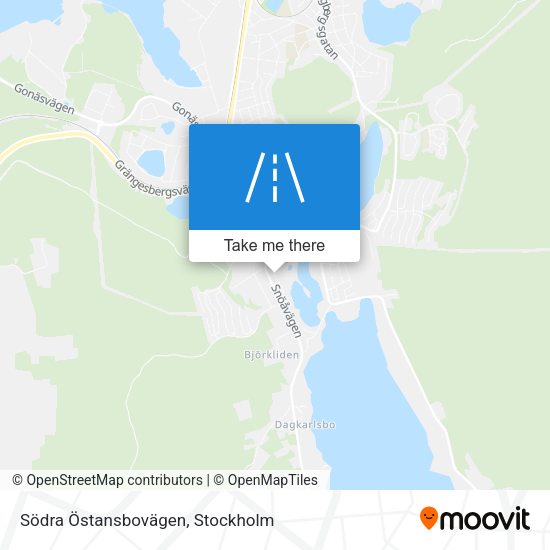 Södra Östansbovägen map