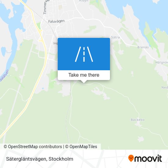Sätergläntsvägen map
