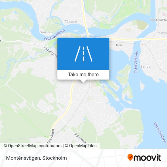 Monténsvägen map