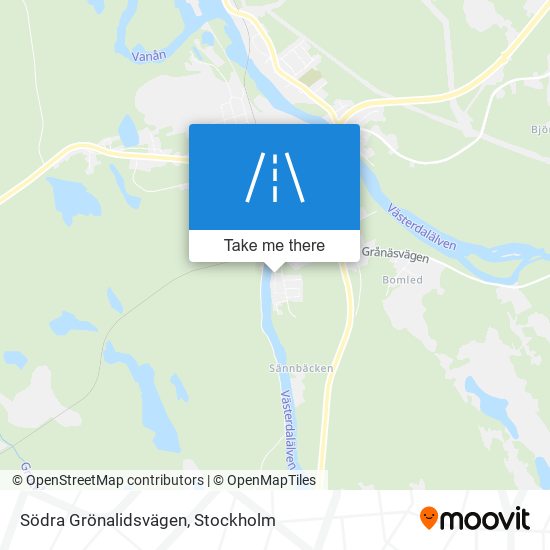 Södra Grönalidsvägen map