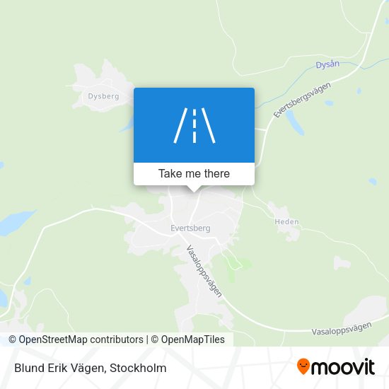 Blund Erik Vägen map